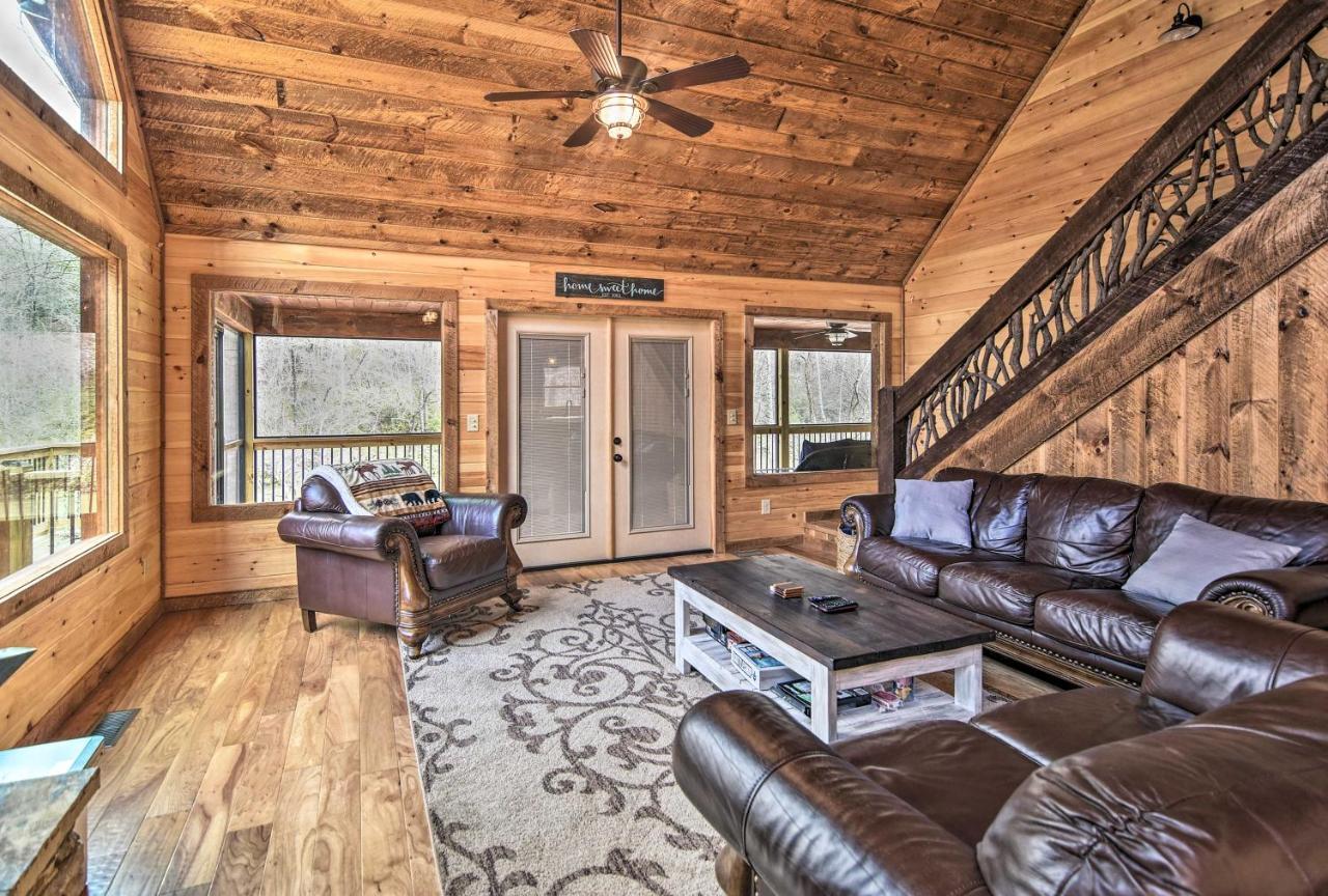 Modern Murphy Cabin With Nottely River Views! Kültér fotó