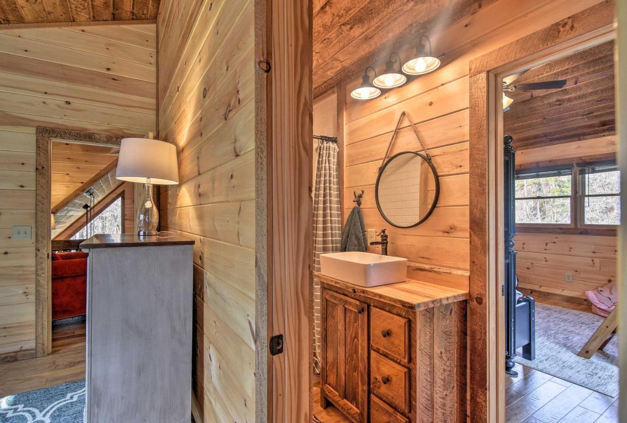 Modern Murphy Cabin With Nottely River Views! Kültér fotó
