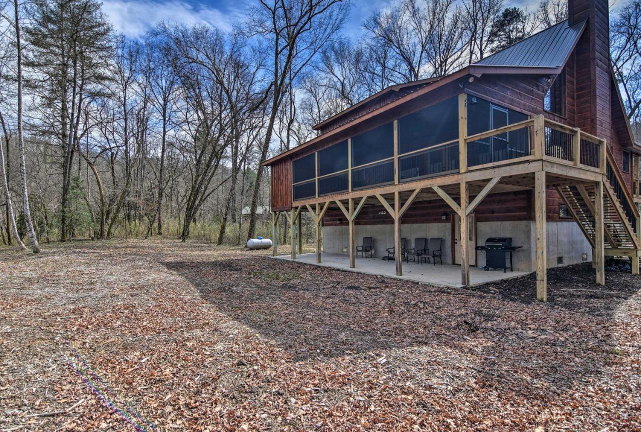 Modern Murphy Cabin With Nottely River Views! Kültér fotó