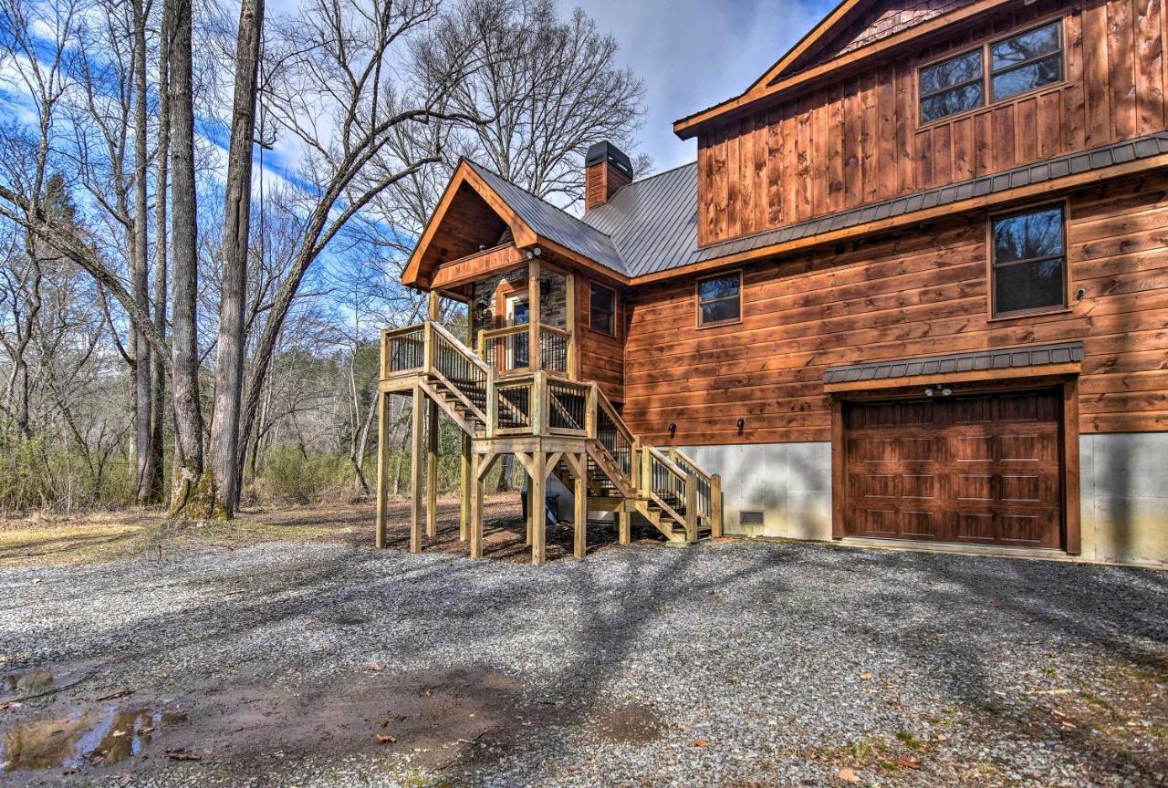 Modern Murphy Cabin With Nottely River Views! Kültér fotó